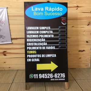 Cavalete Madeira e lona 440g 120x50 4x4   